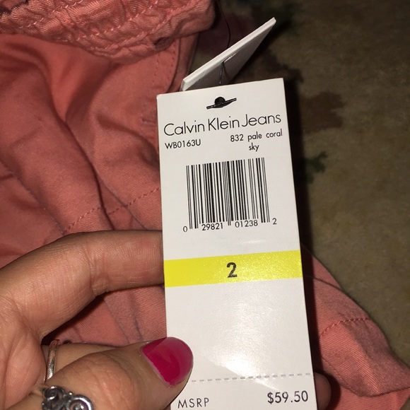 Calvin Klein coral light summer shorts - Picture 5 of 5